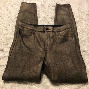 J Brand for Bloomingdale’s Alana Gold Dust Skinny Jeans Size 27